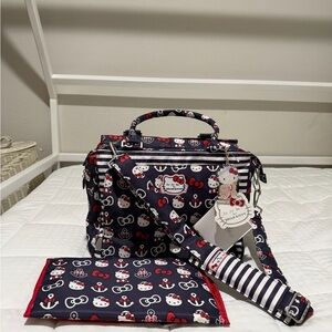 Ju-Ju-Be Navy Hello Kitty Nautical Convertible Tote